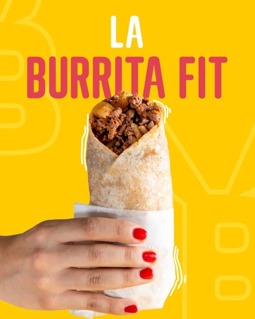 Burrita de 30 cm de carne con papas en tortilla de harina integrar