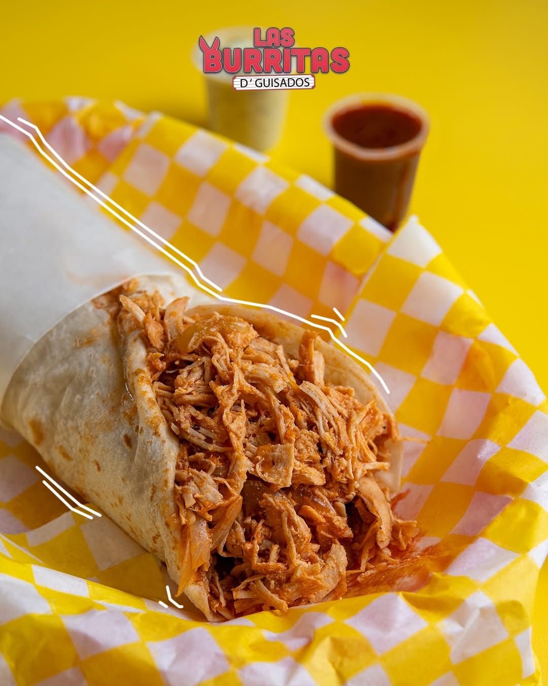 Burrita gigante de carne deshebrada de Las Burritas Aguascalientes